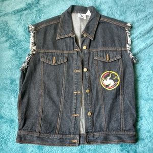 SOLD........RARE VINTAGE Mickey & Co Denim Vest